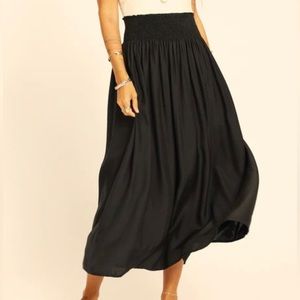 Natalie Martin Bella skirt in black silk